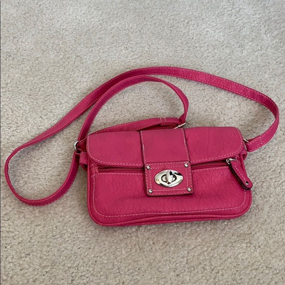 Pink Rossetti crossbody purse